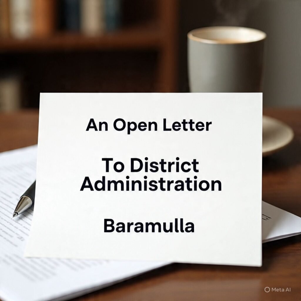 An Open Letter To District Administration Baramulla
