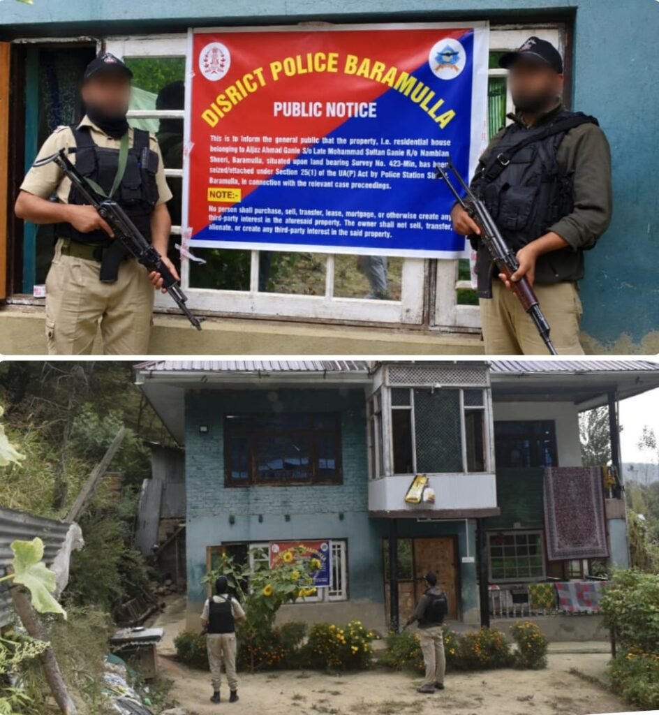 Baramulla Police Attaches Residential Property Under UAPA in Terror-Related Case